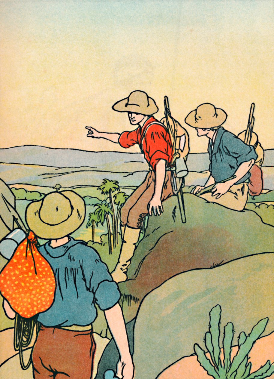 Pierwsi osadnicy w Australii, 1912 autorstwa Charles Robinson