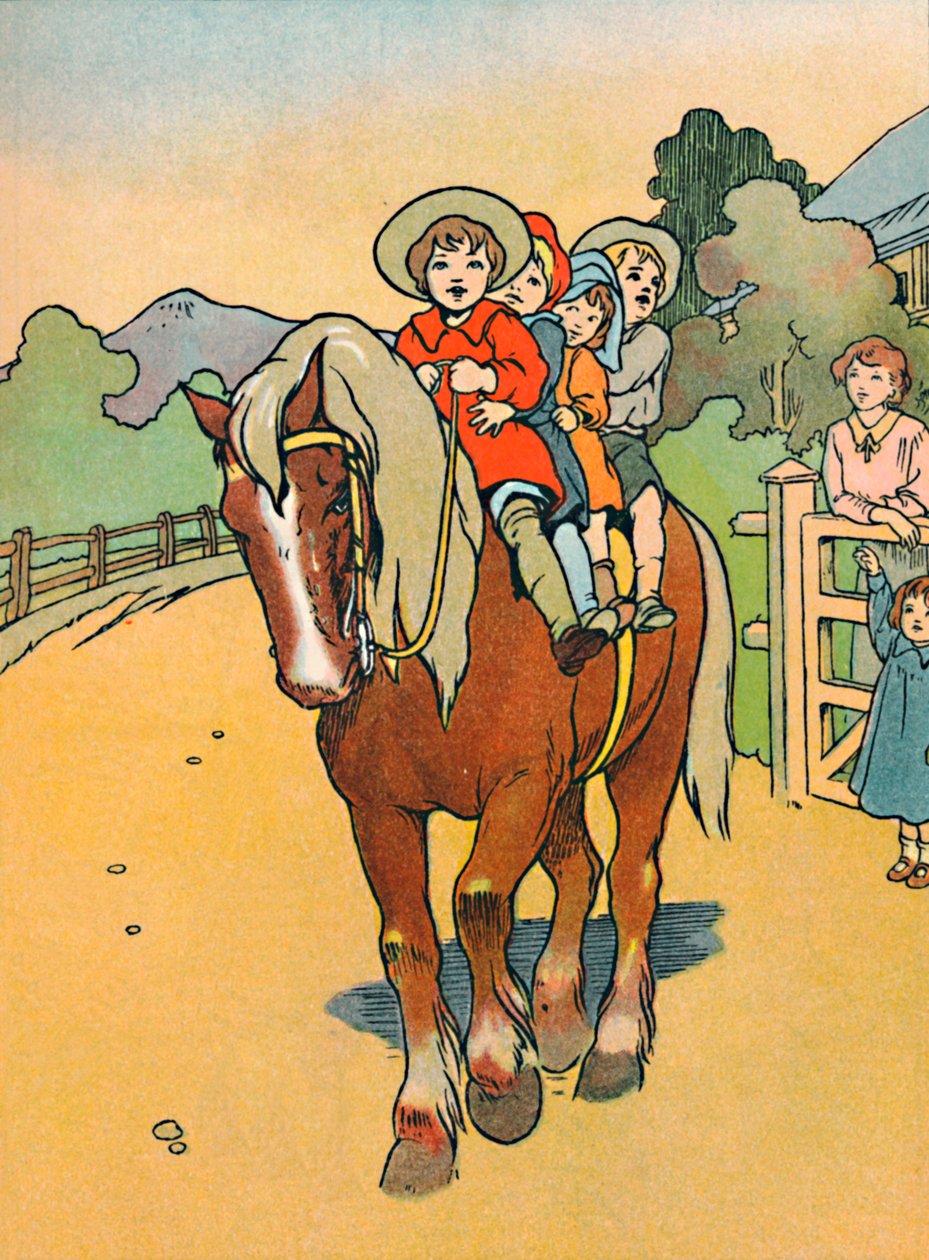 Chodzenie do szkoły w Nowej Zelandii, 1912 autorstwa Charles Robinson