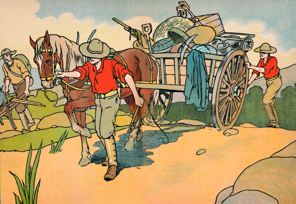Off to the Gold-Fields, 1912 autorstwa Charles Robinson