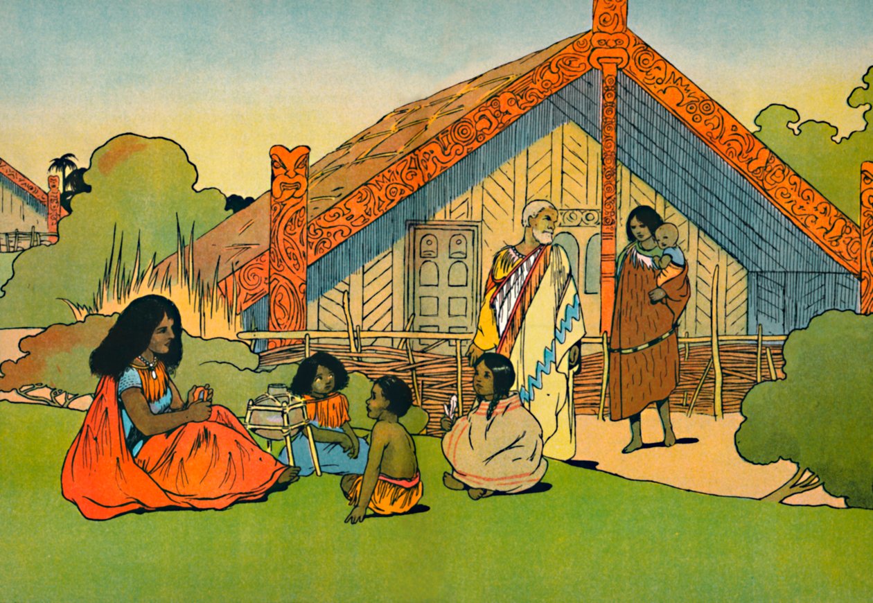 Dom Maorysów, 1912 autorstwa Charles Robinson