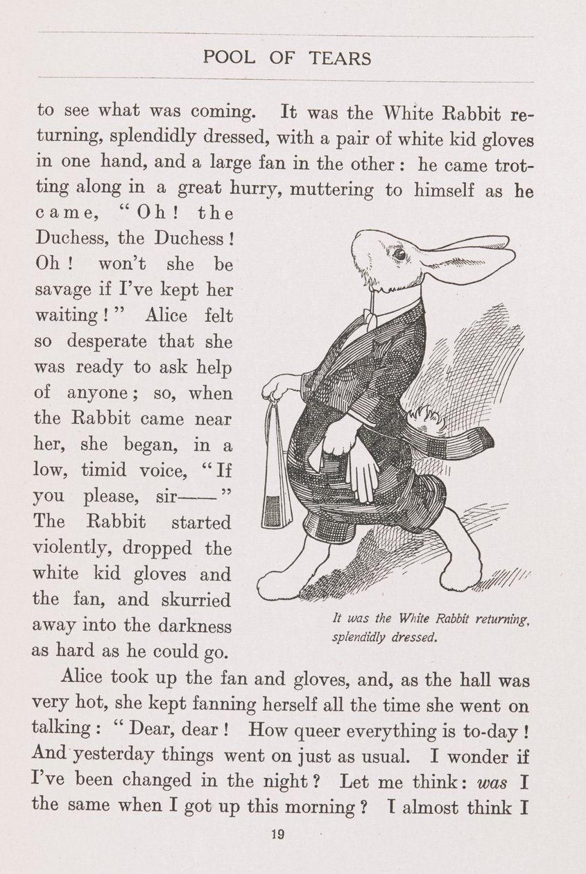 Biały Królik wspaniale ubrany autorstwa Charles Robinson