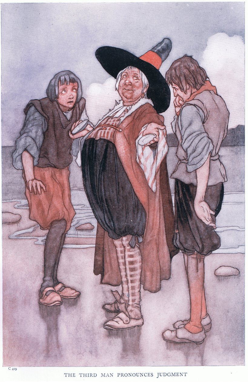 Trzeci mężczyzna ogłasza wyrok, lata 30. XX wieku autorstwa Charles Robinson