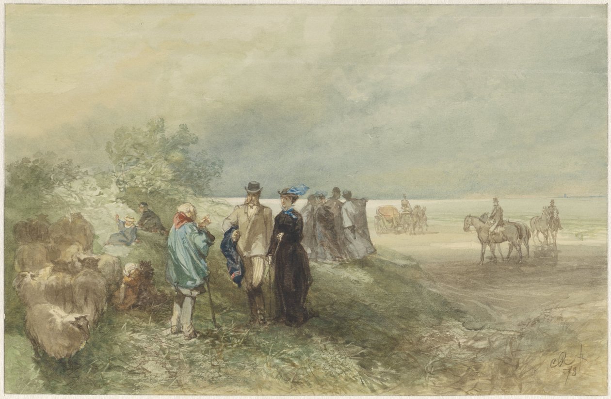 Na wybrzeżu Zuiderzee autorstwa Charles Rochussen