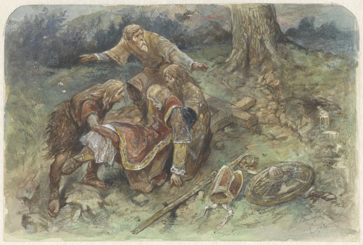Ranny Wojciech zostaje zabrany autorstwa Charles Rochussen