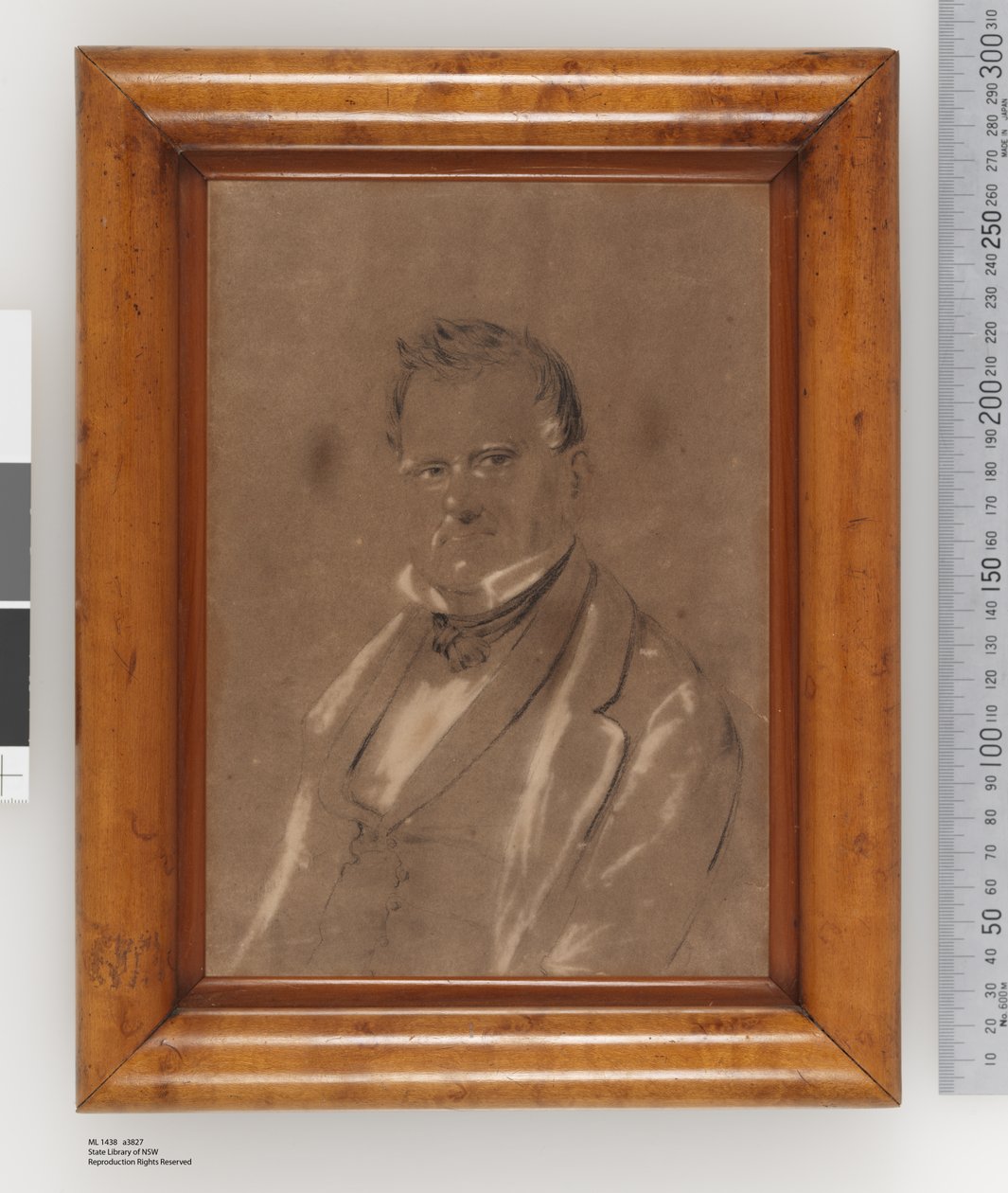 Portret Josepha Raphaela, ok.1852 (ołówek, pastel i węgiel na papierze) autorstwa Charles Rodius