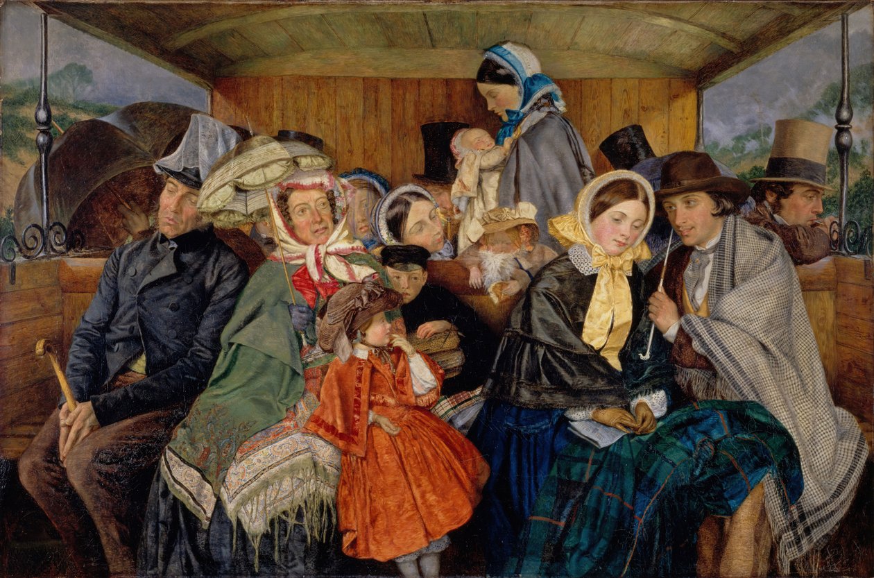 Do Brighton i z powrotem za trzy i sześć pensów, 1859. autorstwa Charles Rossiter