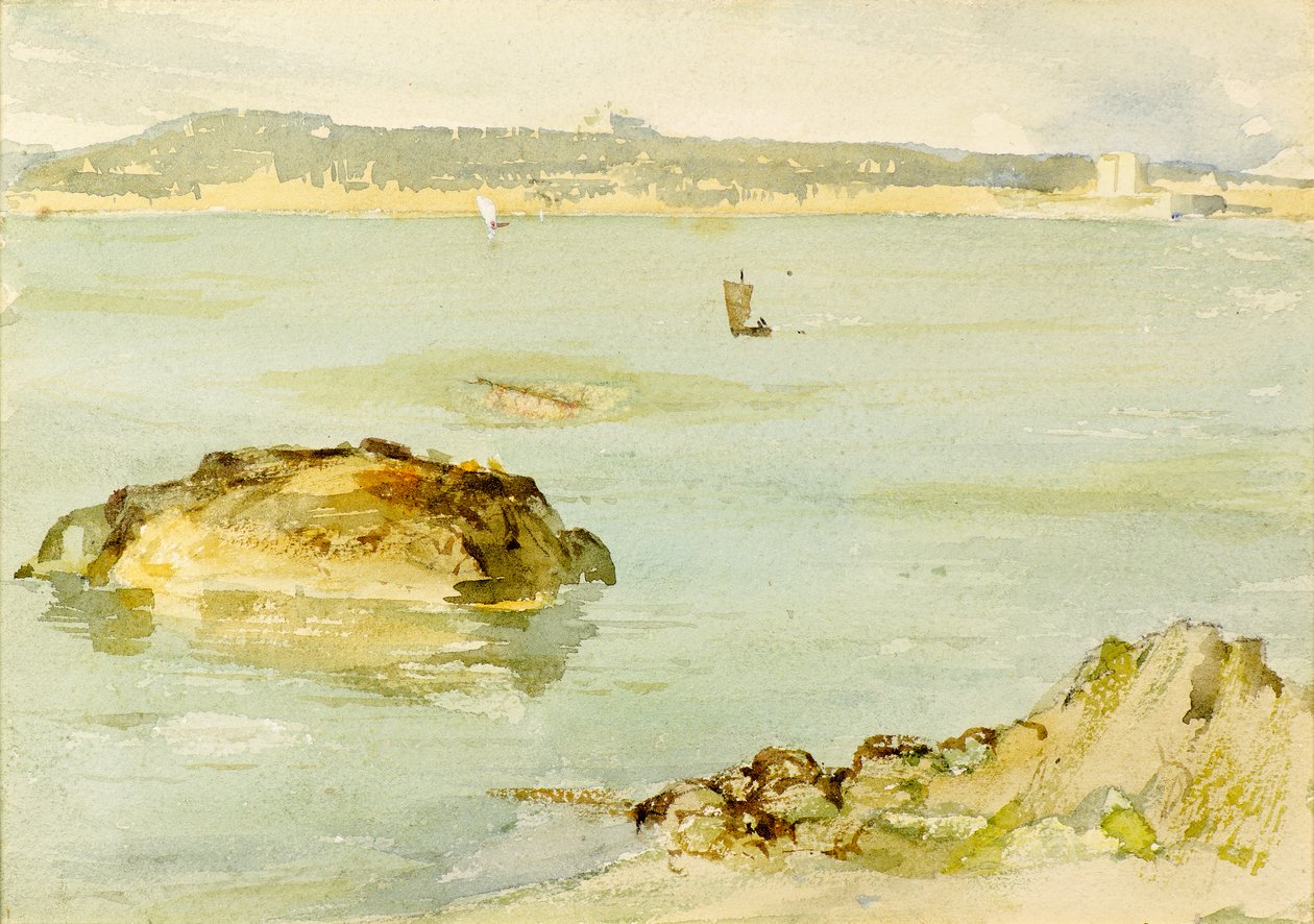 Zamek w Broughy autorstwa Charles S. Mills
