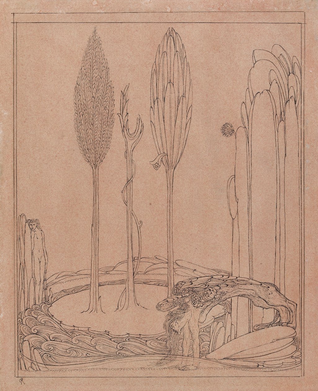 Kucanie nad Marge, koniec XIX wieku autorstwa Charles S Ricketts