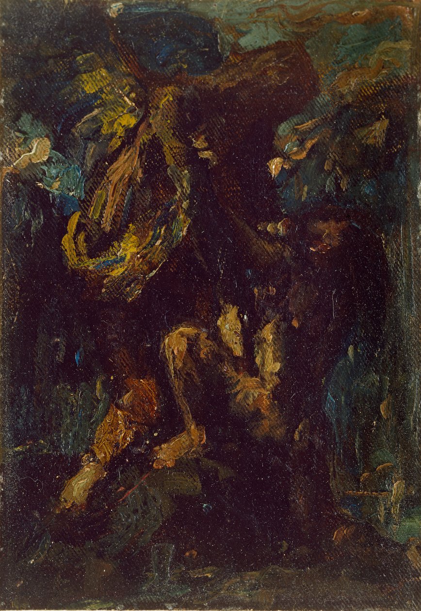 Jakub zmagający się z Aniołem, XIX w. autorstwa Charles S Ricketts