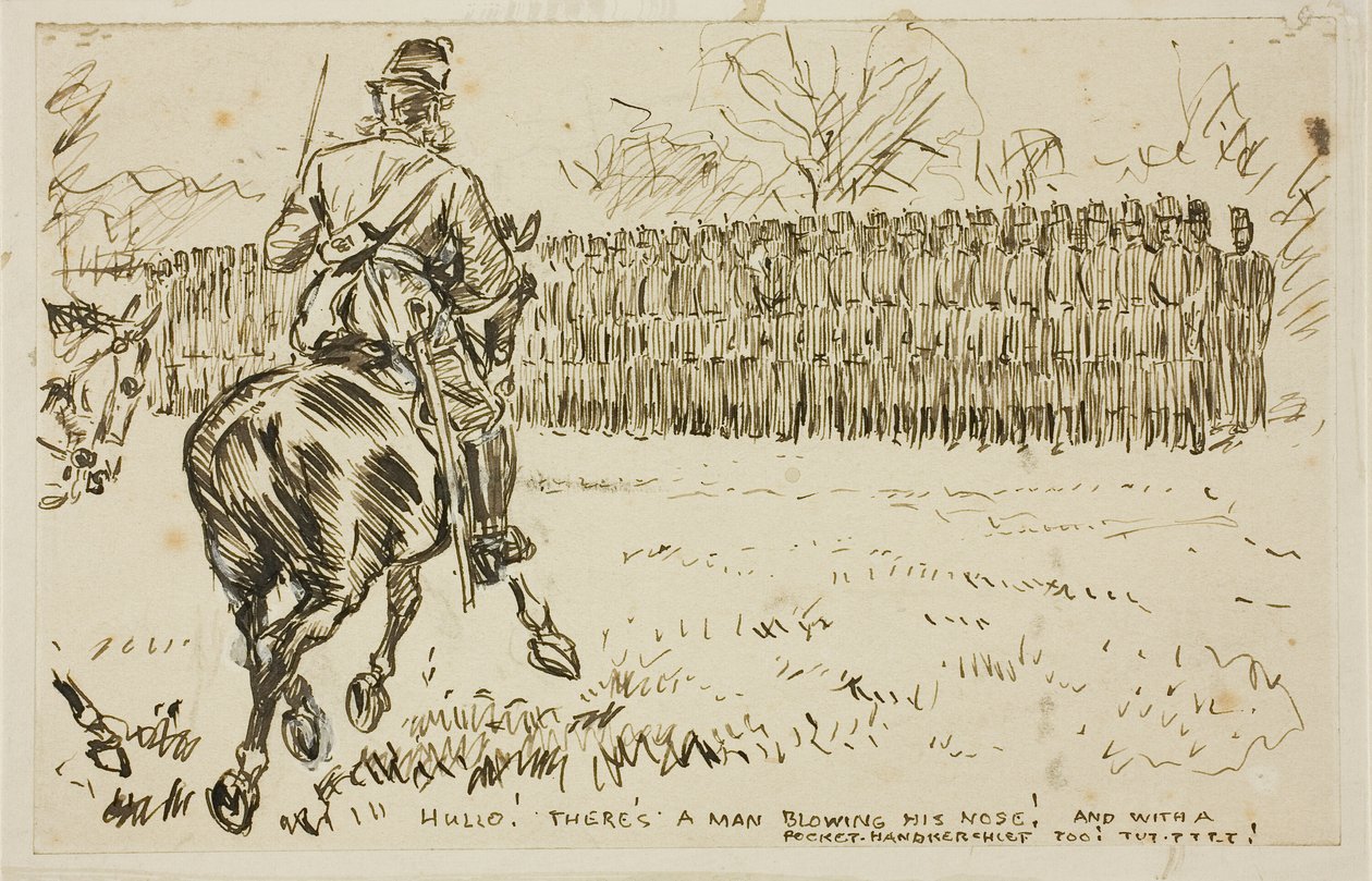 Inspekcja Wojskowa autorstwa Charles Samuel Keene