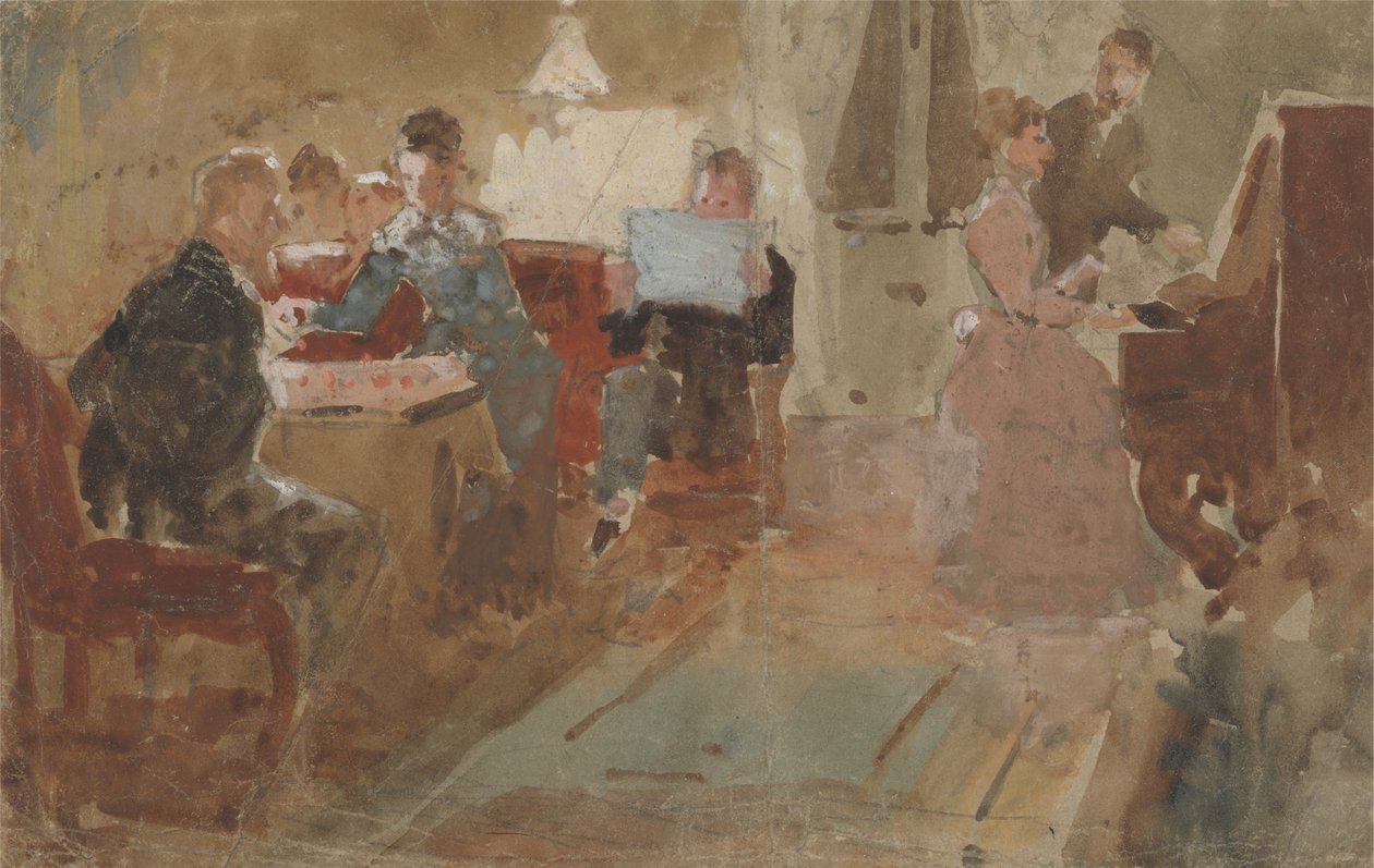 Wieczorne rozrywki autorstwa Charles Samuel Keene