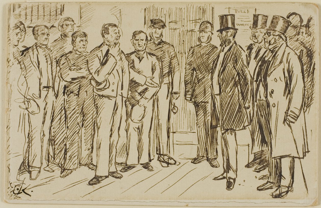 Identyfikacja więźnia autorstwa Charles Samuel Keene