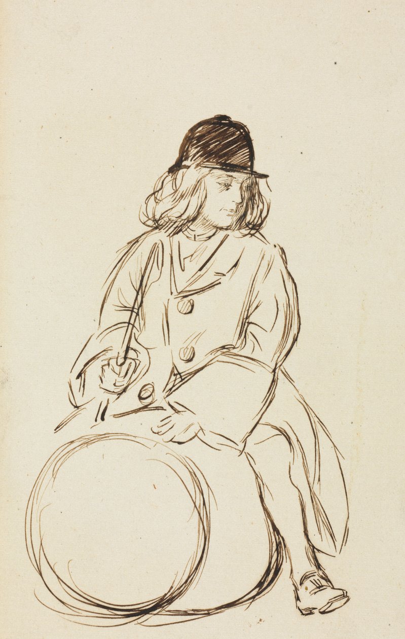 Portret Małego Corbauld autorstwa Charles Samuel Keene