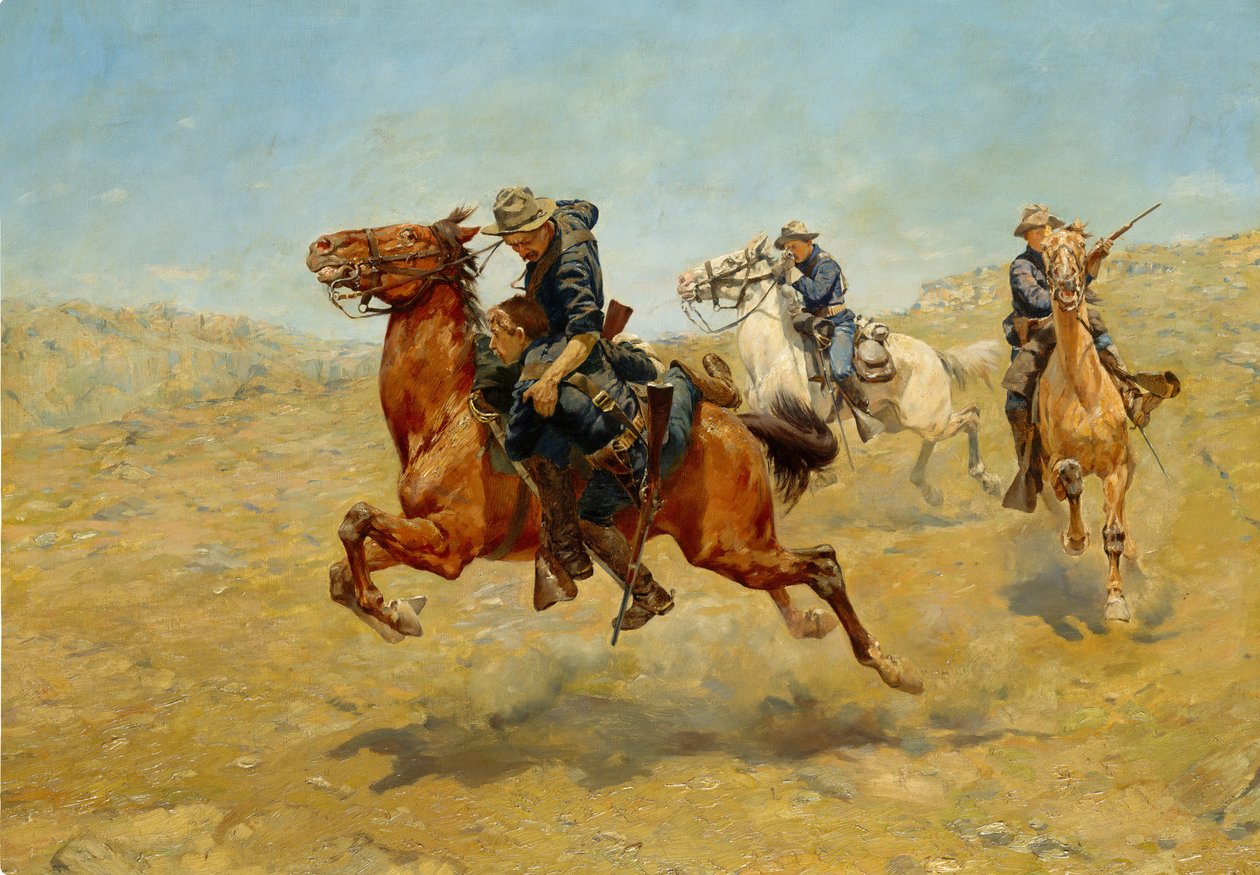 Mój Bunkie, ukończony 1899. autorstwa Charles Schreyvogel