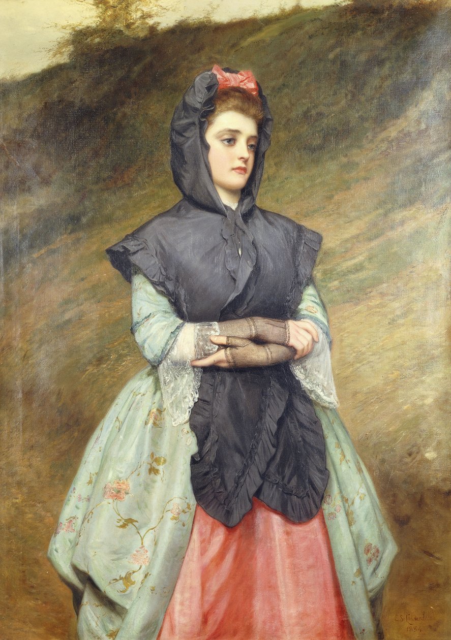 Pochodzący z kościoła, 1884 autorstwa Charles Sillem Lidderdale