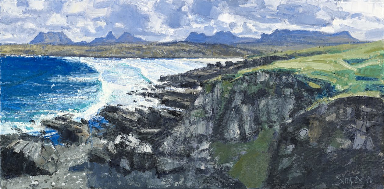 Achnahaird Bay, 2011 (olej na płótnie) autorstwa Charles Simpson