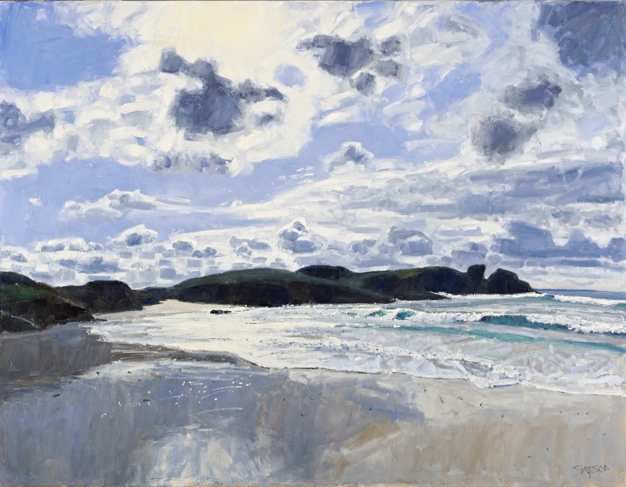 Clachtoll, 2010 (olej na płótnie) autorstwa Charles Simpson