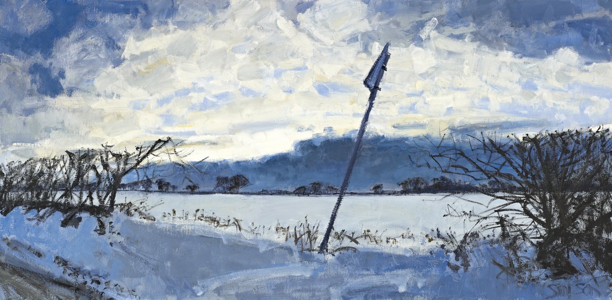 Grudniowe popołudnie, 2011 (olej na płótnie) autorstwa Charles Simpson