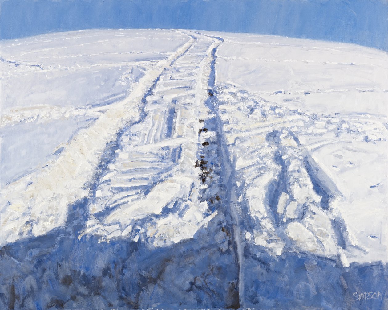 Deep Snow, 2010 (olej na płótnie) autorstwa Charles Simpson