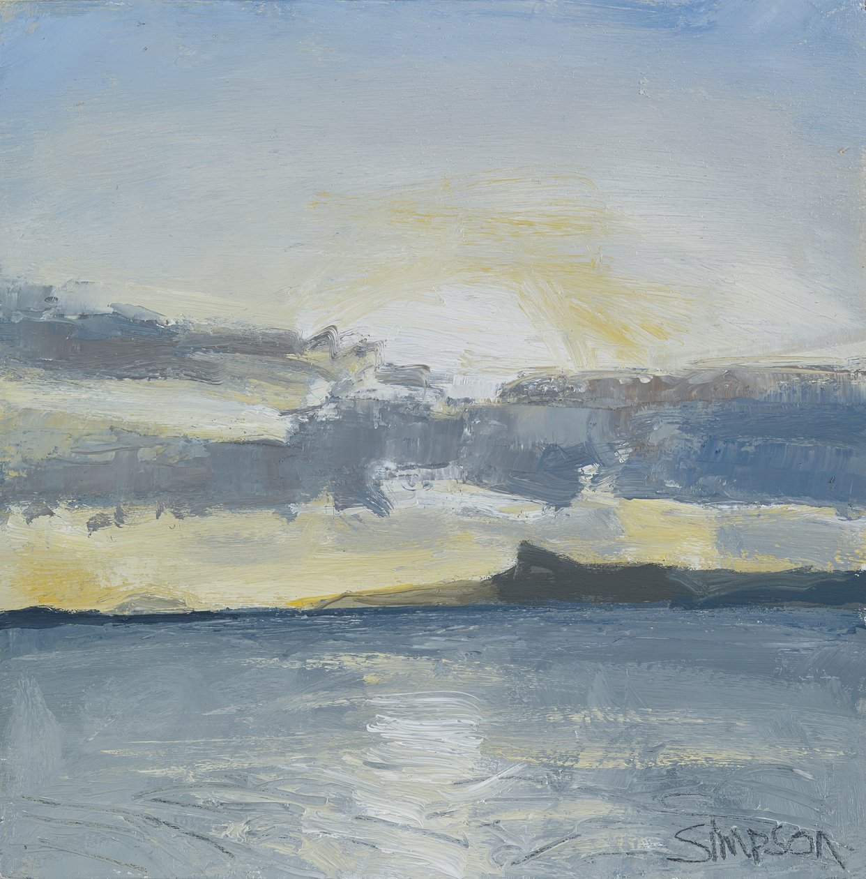 Eigg, 2013 (olej na płótnie) autorstwa Charles Simpson