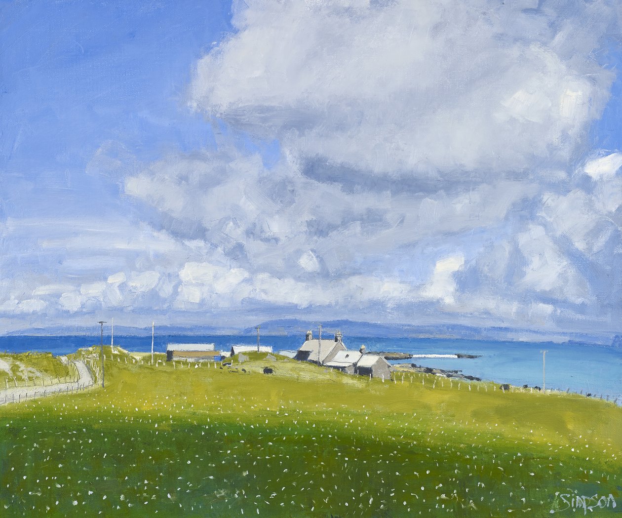 Iona Farm, 2013 (olej na płótnie) autorstwa Charles Simpson
