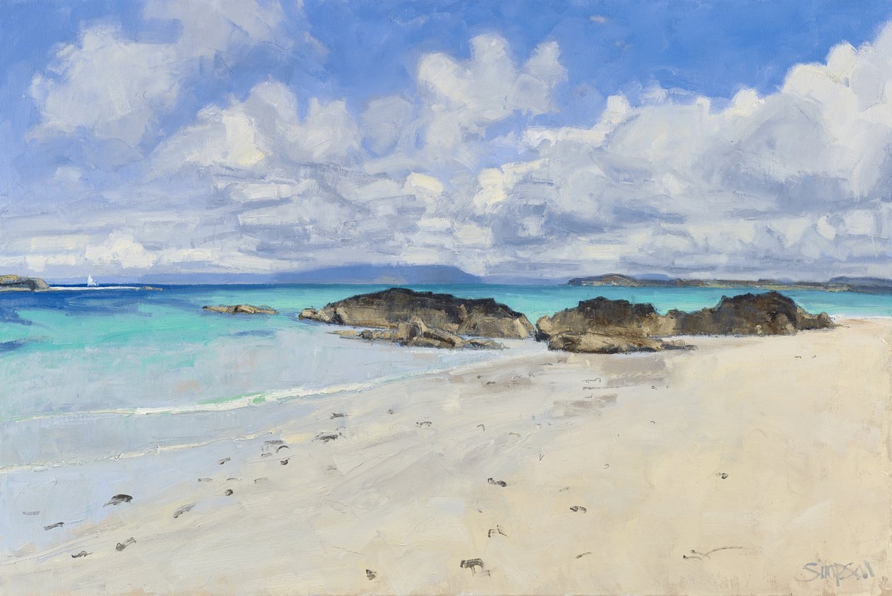 Iona Summer (The Finger), 2015 (olej na płótnie) autorstwa Charles Simpson
