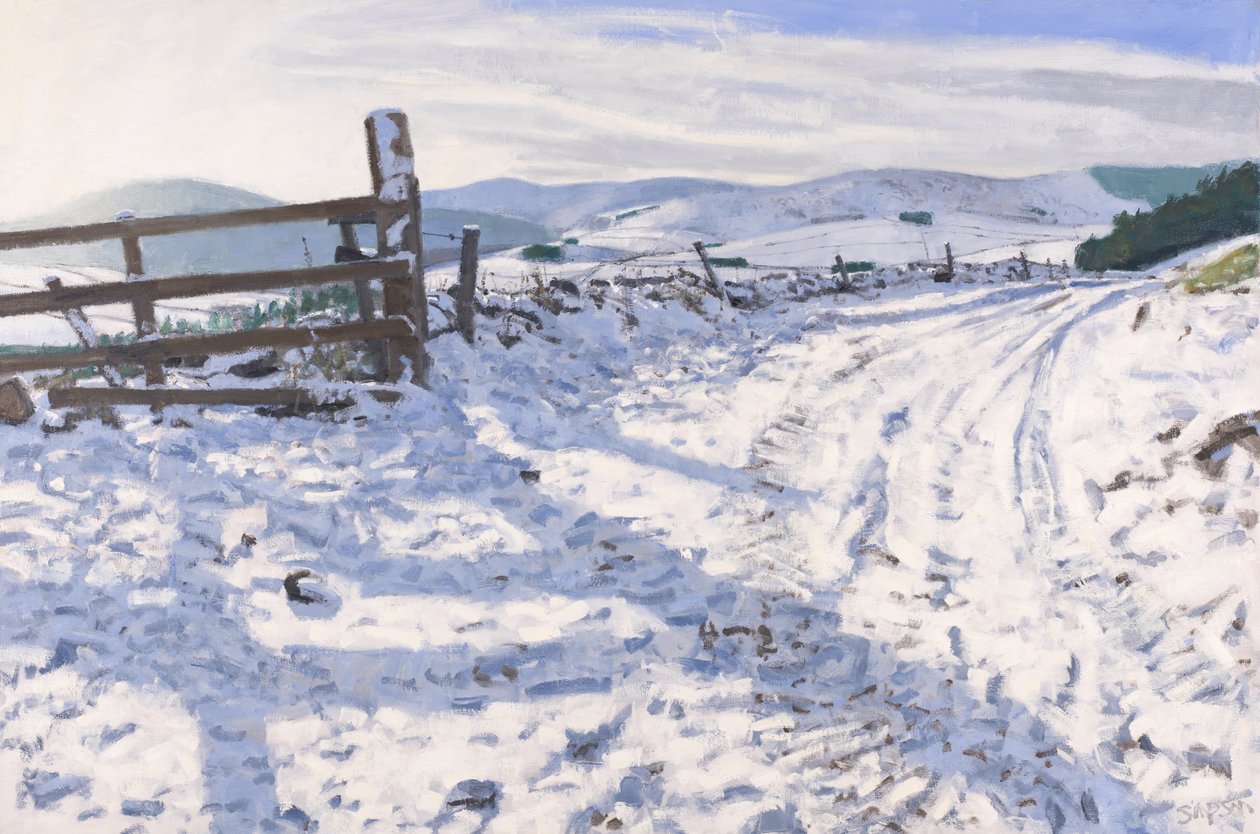 January Track, 2017 (olej na płótnie) autorstwa Charles Simpson