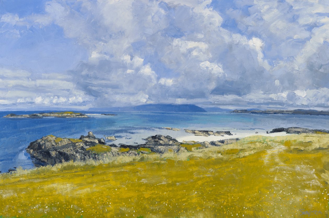 North Shore, Iona, 2015 (olej na płótnie) autorstwa Charles Simpson