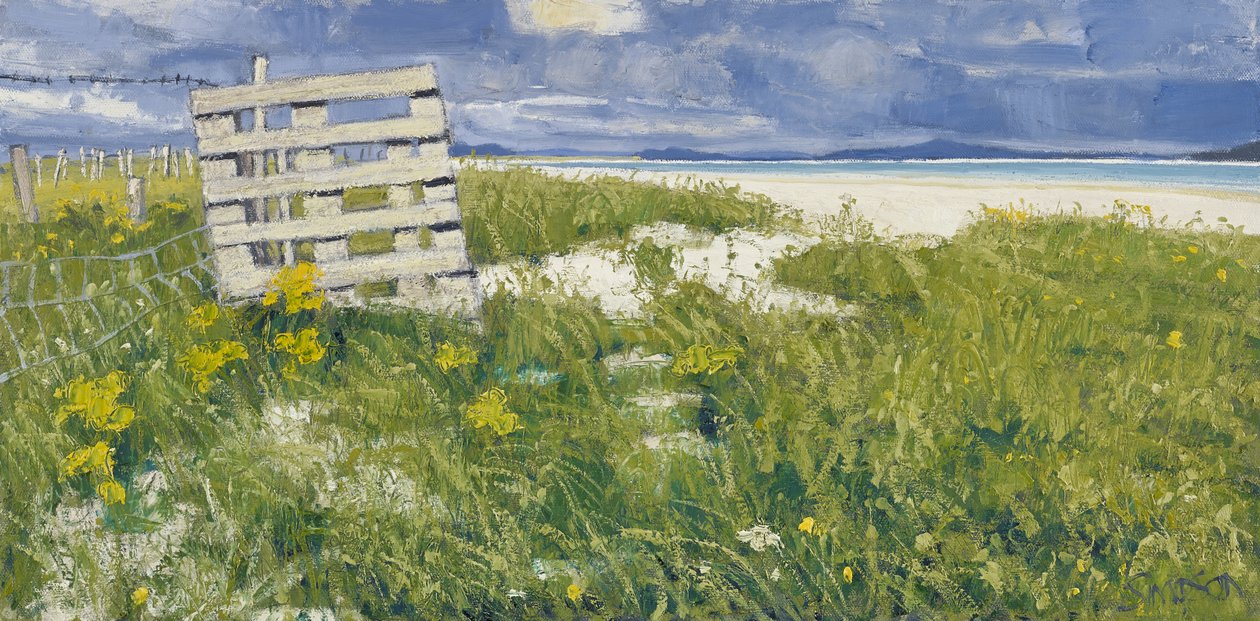 North Uist Grasses, 2013 (olej na płótnie) autorstwa Charles Simpson
