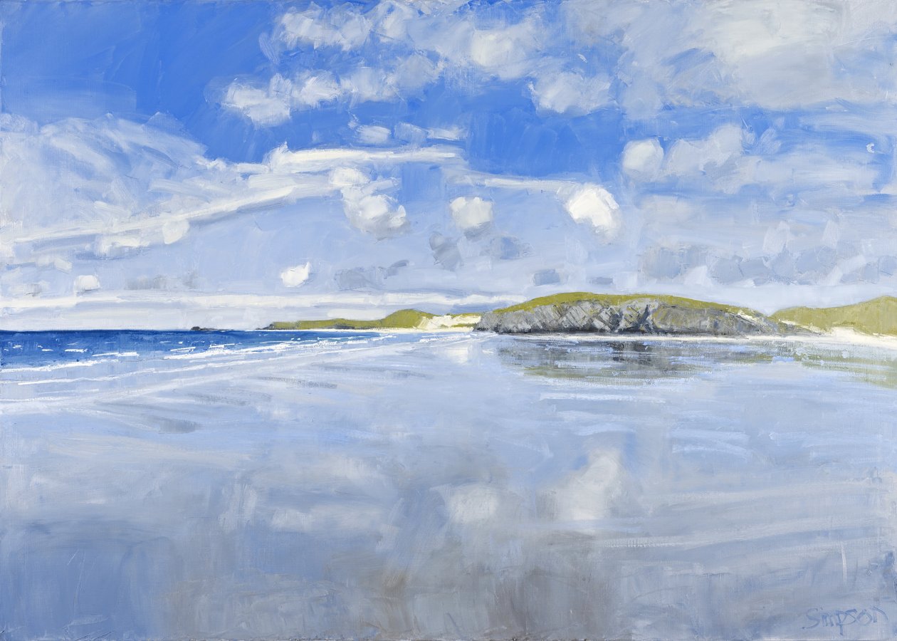 North West (Balnakeil), 2011 (olej na płótnie) autorstwa Charles Simpson