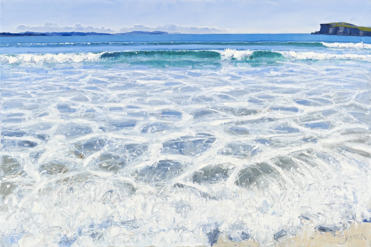 Oldshoremore Sea, 2010 (olej na płótnie) autorstwa Charles Simpson