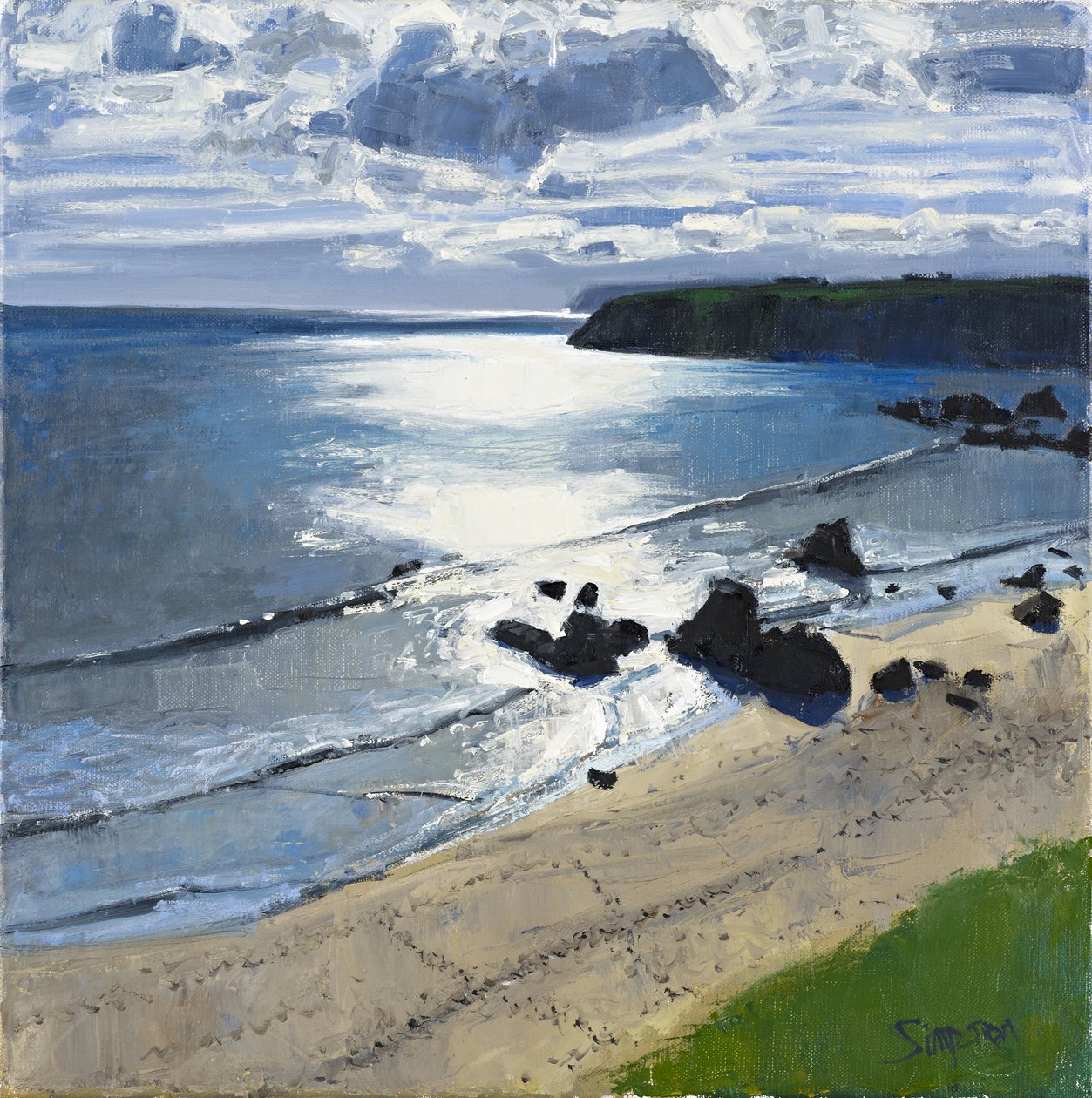 Sango Bay, 2011 (olej na płótnie) autorstwa Charles Simpson