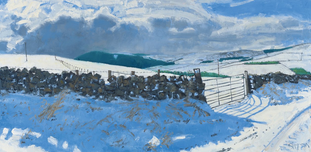 Snowscape, początek marca, 2014 (olej na płótnie) autorstwa Charles Simpson