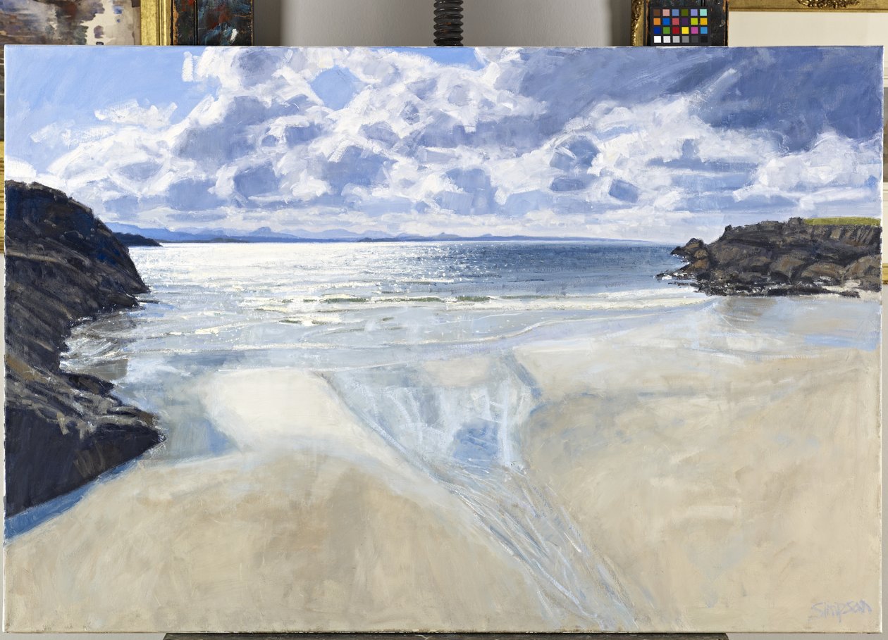 South, Achiltibuie Distant, 2011 (olej na płótnie) autorstwa Charles Simpson