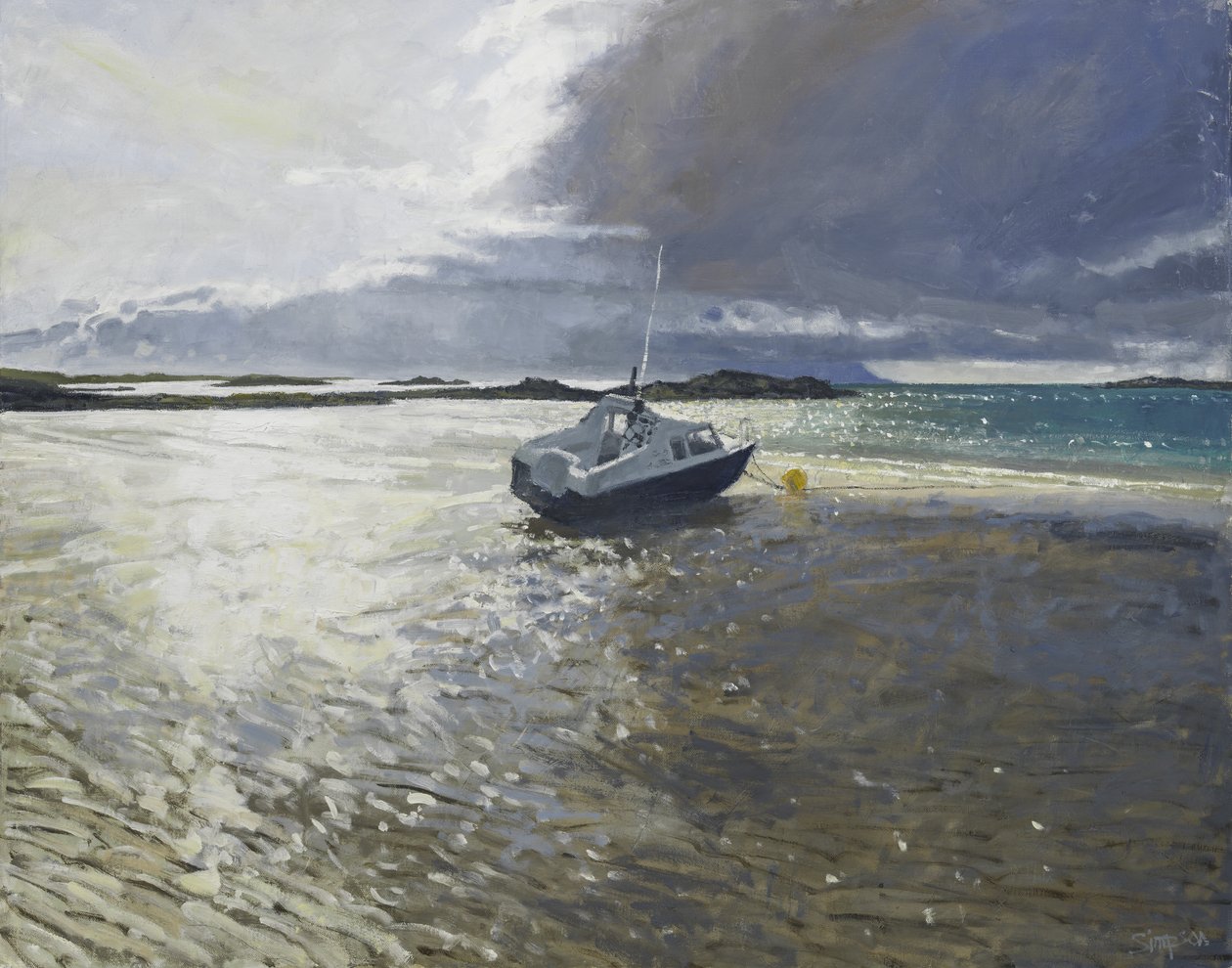 Storm Approaching, 2017 (olej na płótnie) autorstwa Charles Simpson