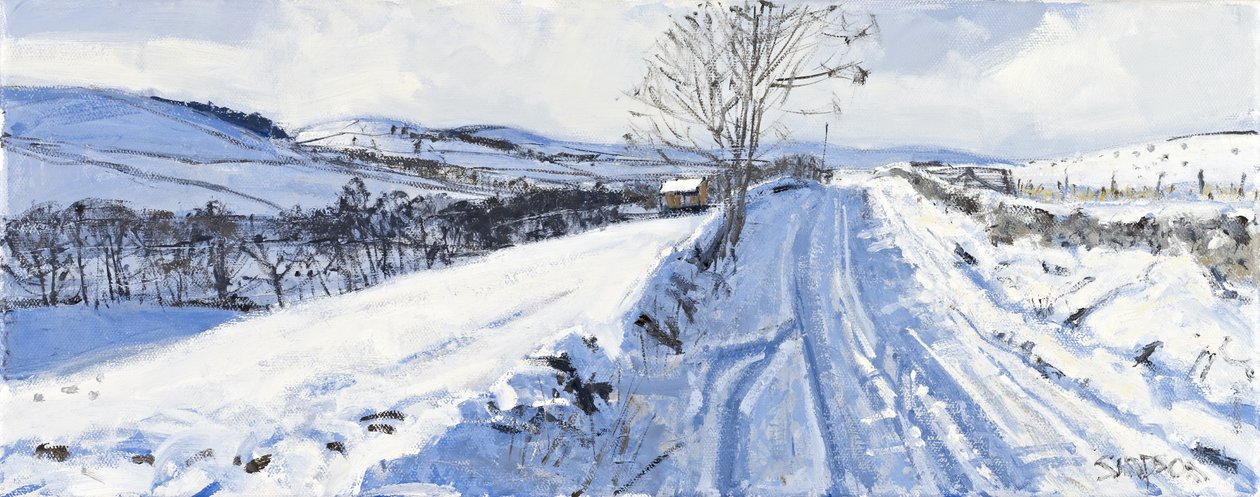 Winter Valley, 2011 (olej na płótnie) autorstwa Charles Simpson