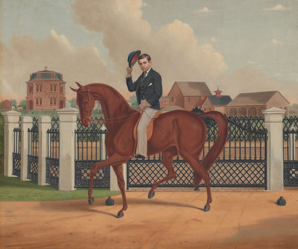George Franklin Archer i rezydencja łuczników autorstwa Charles Spencer Humphreys