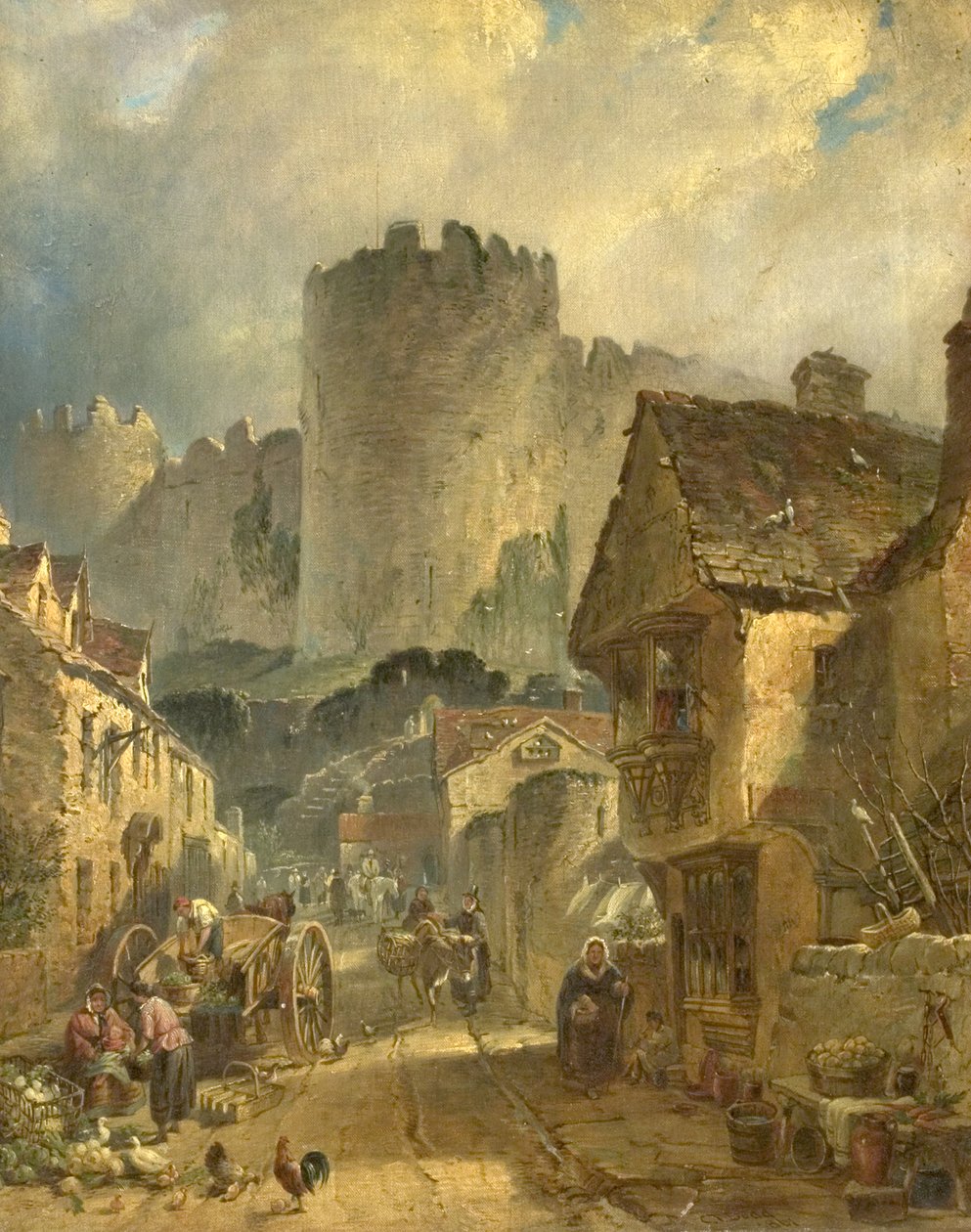 Zamek Conway, Północna Walia, 1861 autorstwa Charles Tattershall I Dodd