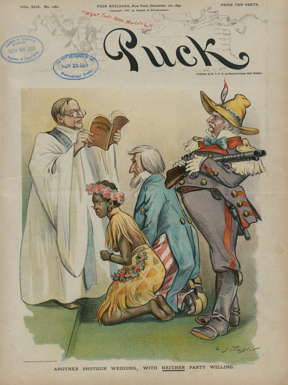 Kolejny ślub z broni palnej, bez żadnej ze stron chętnych, 1897 autorstwa Charles Taylor