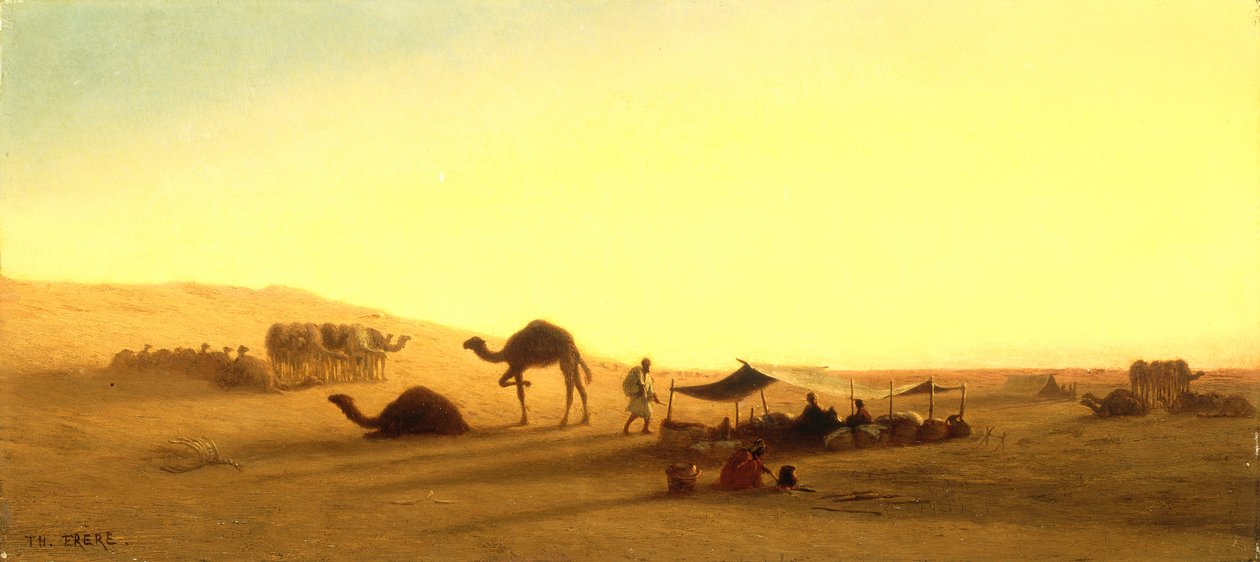 Obóz Arabów autorstwa Charles Theodore Frere