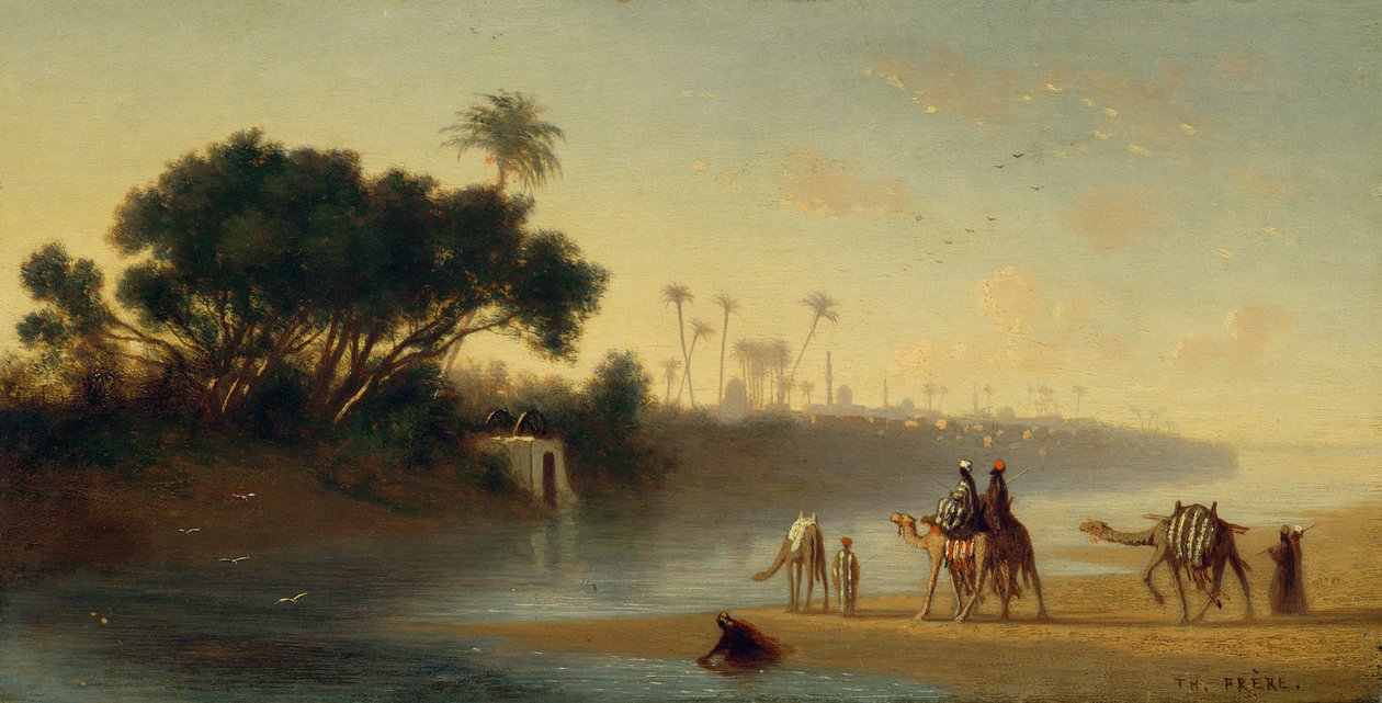 Nil w Kairze autorstwa Charles Theodore Frere