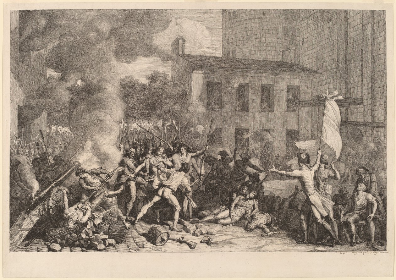 Szturm na Bastylię, 14 lipca 1789 autorstwa Charles Thevenin