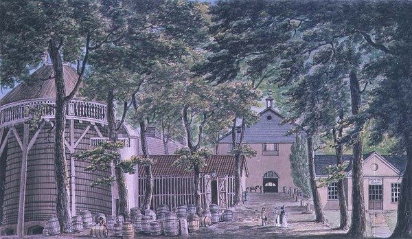 Panowie Beaufoy, Vinegar Distillery, dawniej Cupor Gardens autorstwa Charles Tomkins