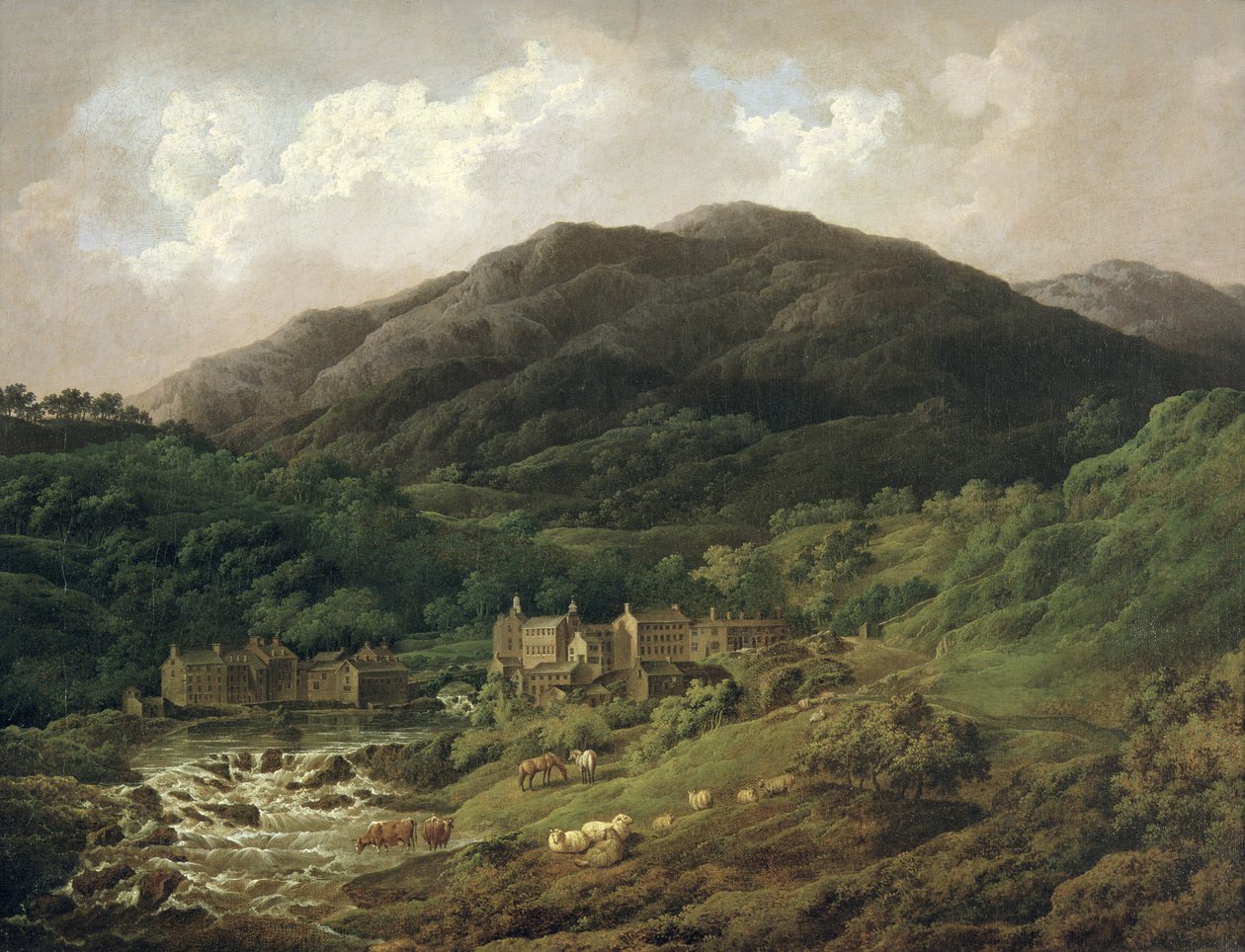 Backbarrow Cotton Mill autorstwa Charles Towne