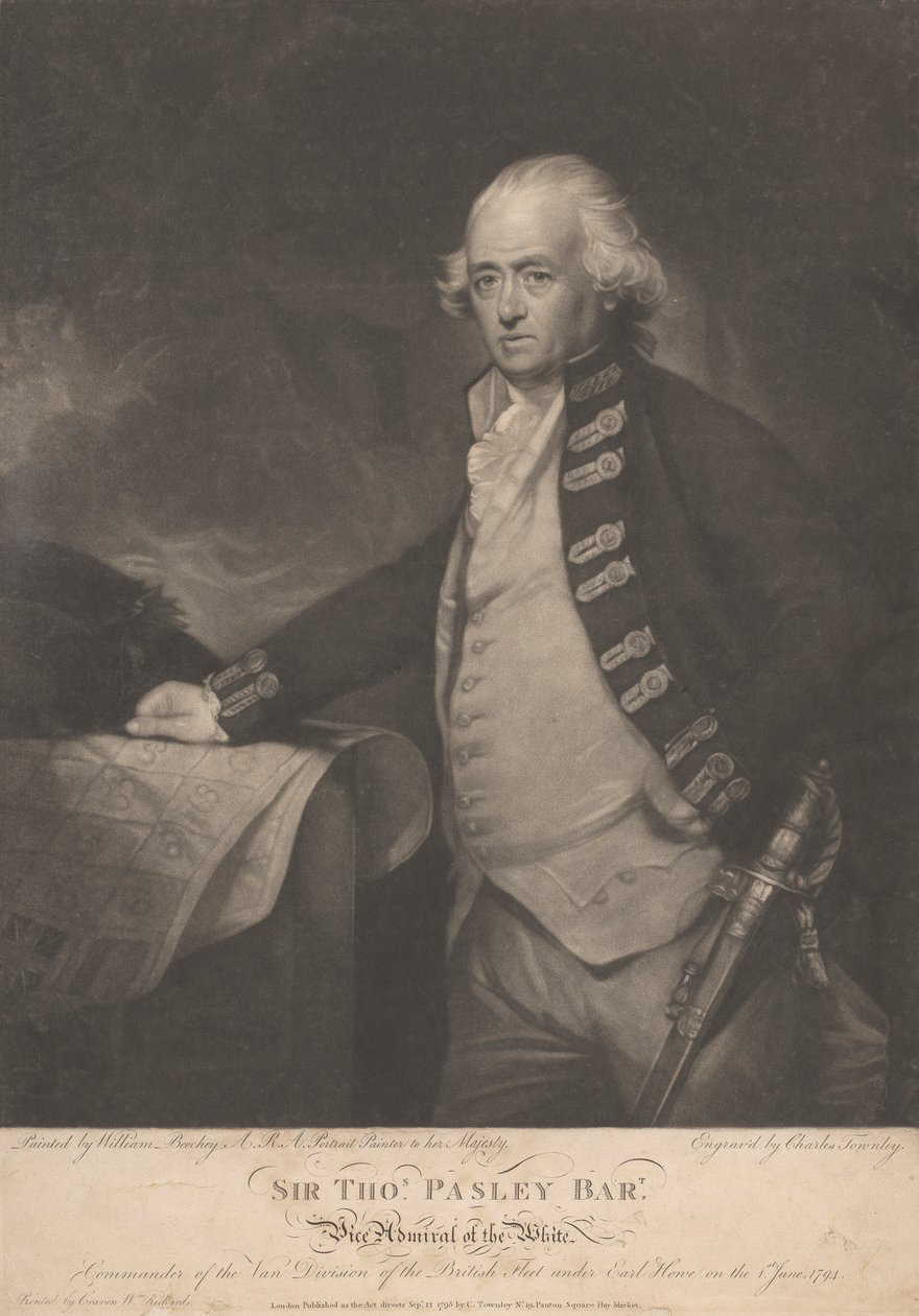 Sir Thomasa Pasleya autorstwa Charles Townley