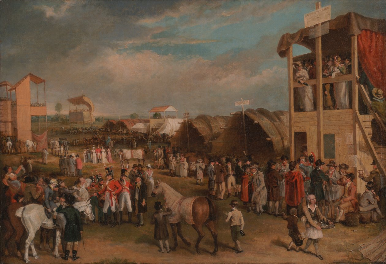 Obszerny widok wyścigów w Oksfordzie autorstwa Charles Turner