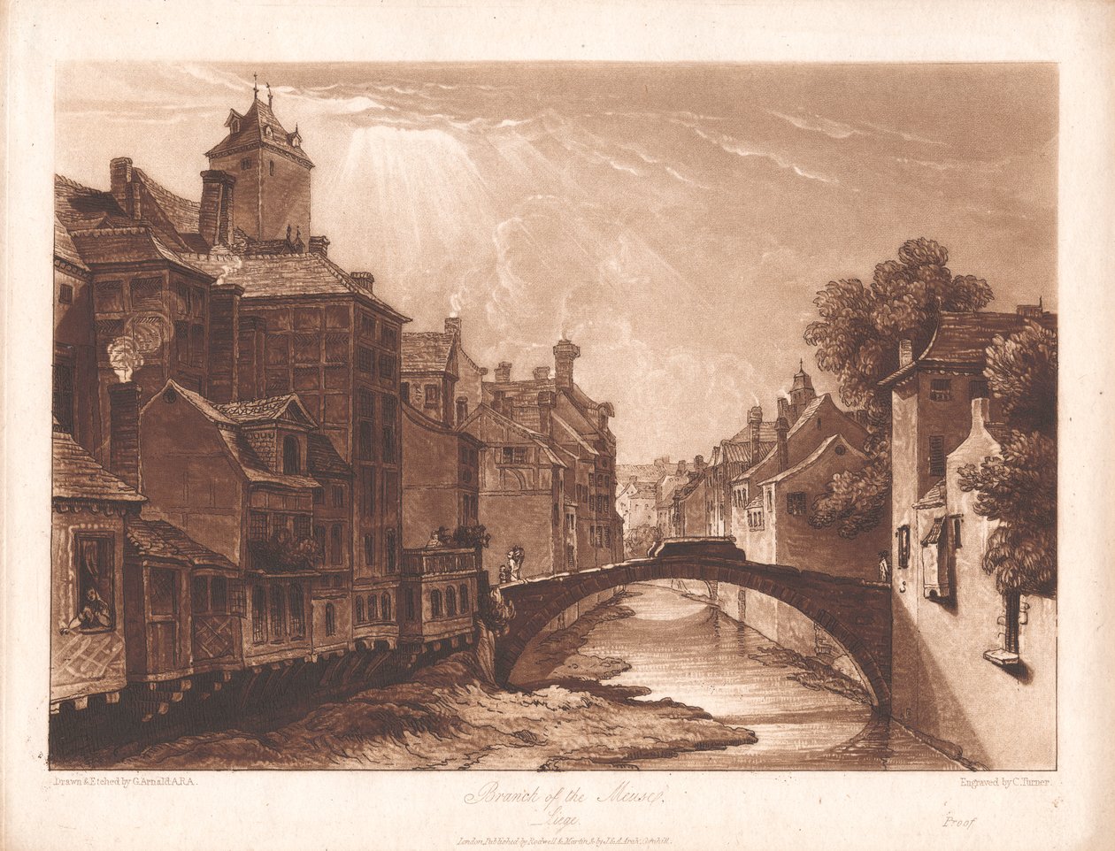 Oddział Mozy, Liege autorstwa Charles Turner