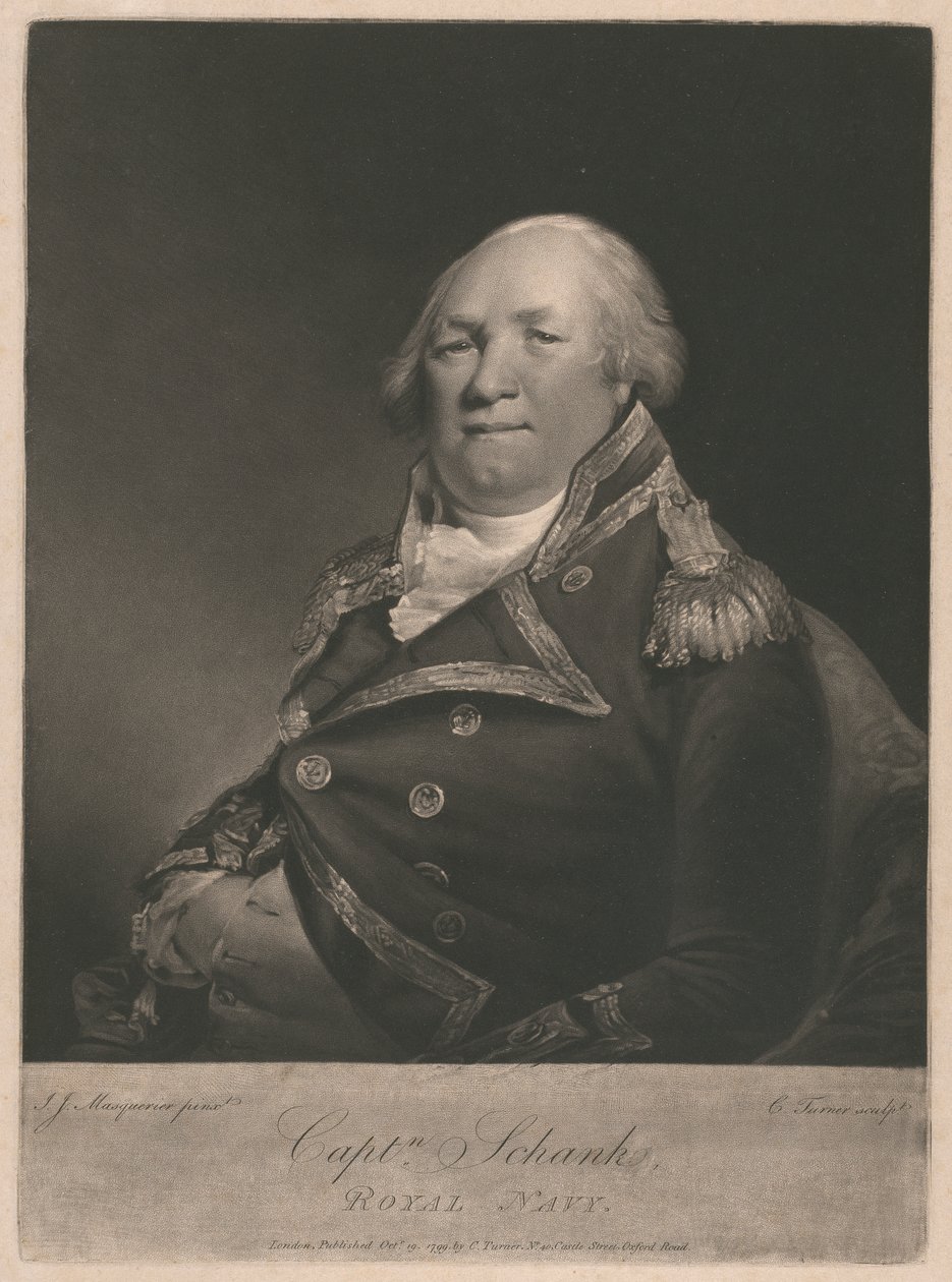 Kapitan John Schank autorstwa Charles Turner
