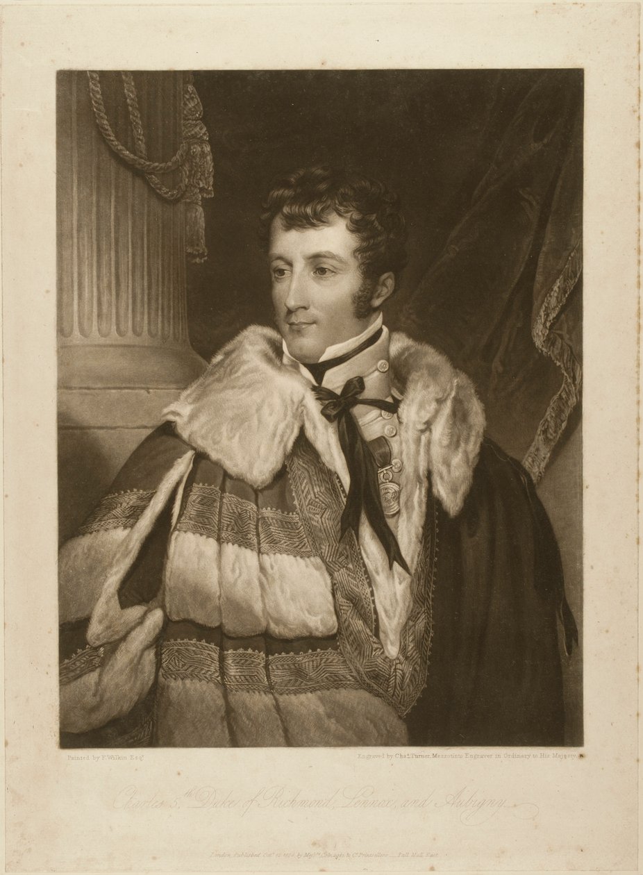 Karol, książę Richmond, Lennox i Aubigney autorstwa Charles Turner