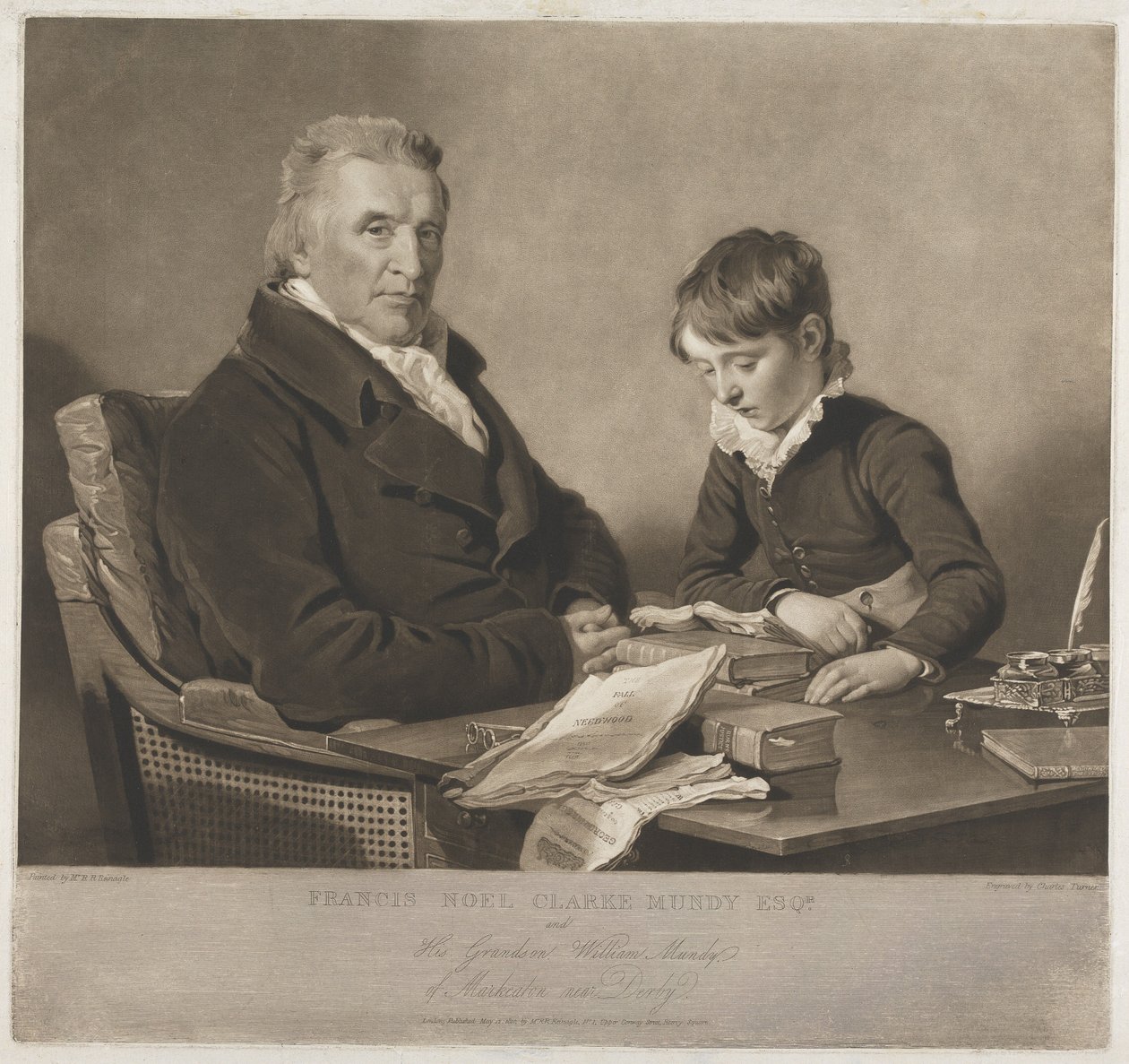 Francis Noel Clark Mundy i jego wnuk, William autorstwa Charles Turner